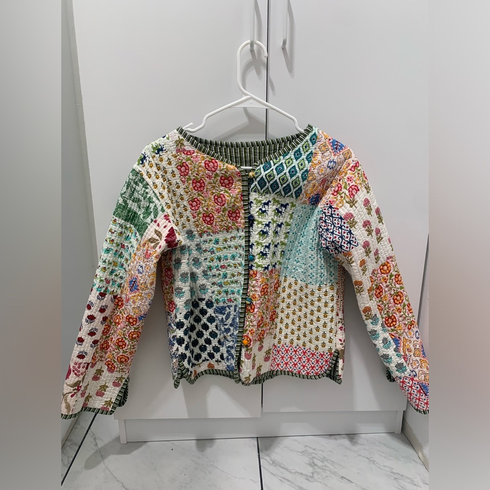 Reversible handmade patchwork jacket - Picture 4 of 5